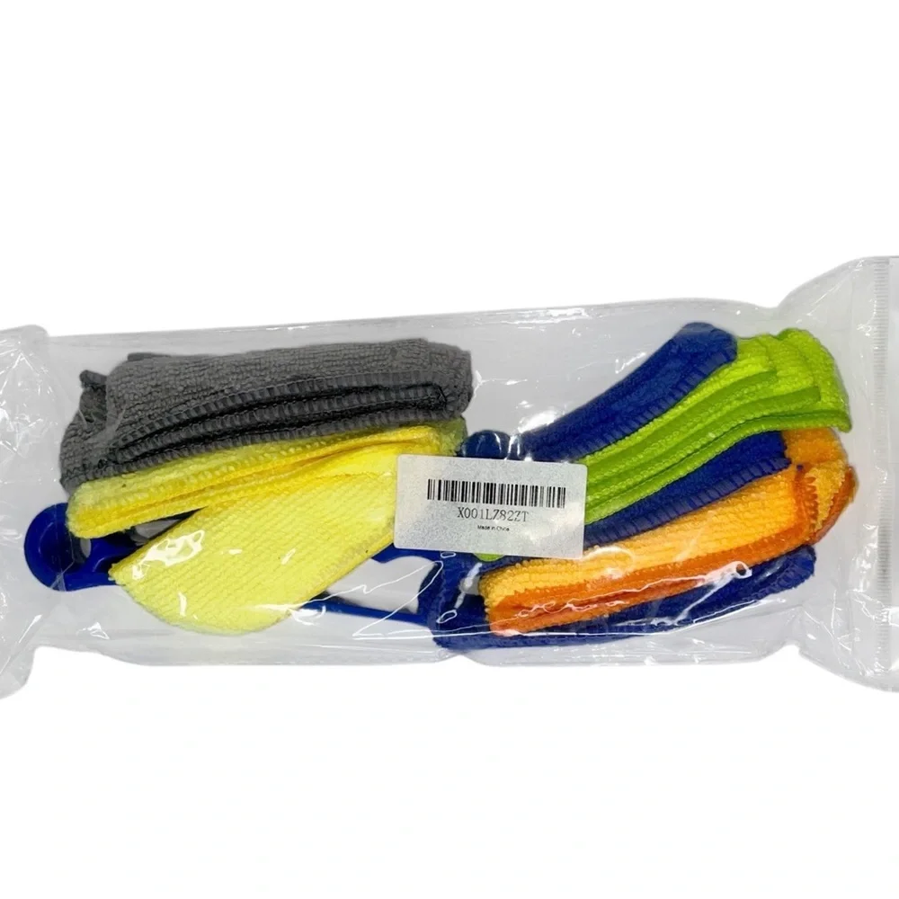 NEW Mini Blind Cleaner Duster Three 3 Prong Wand + Microfiber Sleeve Cleaning